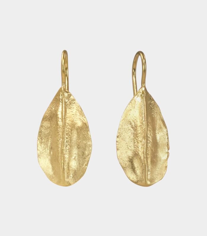 leaf shaped earrings