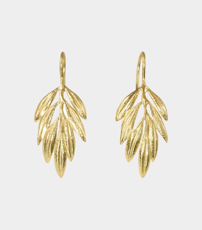 olive branch earring