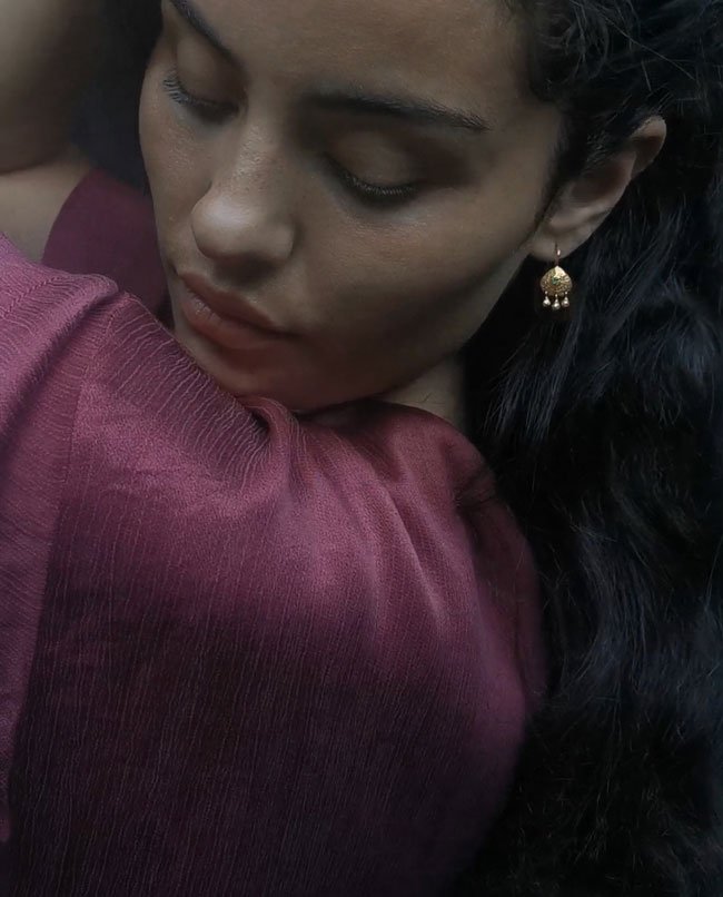 earring with massive drop